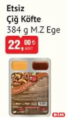 M.Z EGE ETSİZ ÇİĞ KÖFTE 384 G